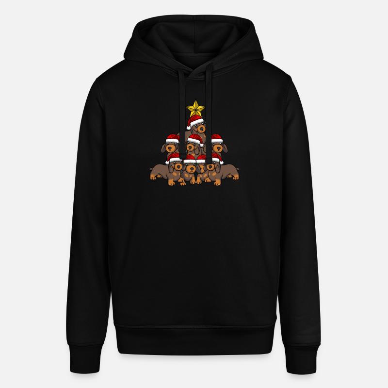 Arbre de Noël teckel - Sweat à capuche SOUNDER Stanley/Stella Unisexe - noir