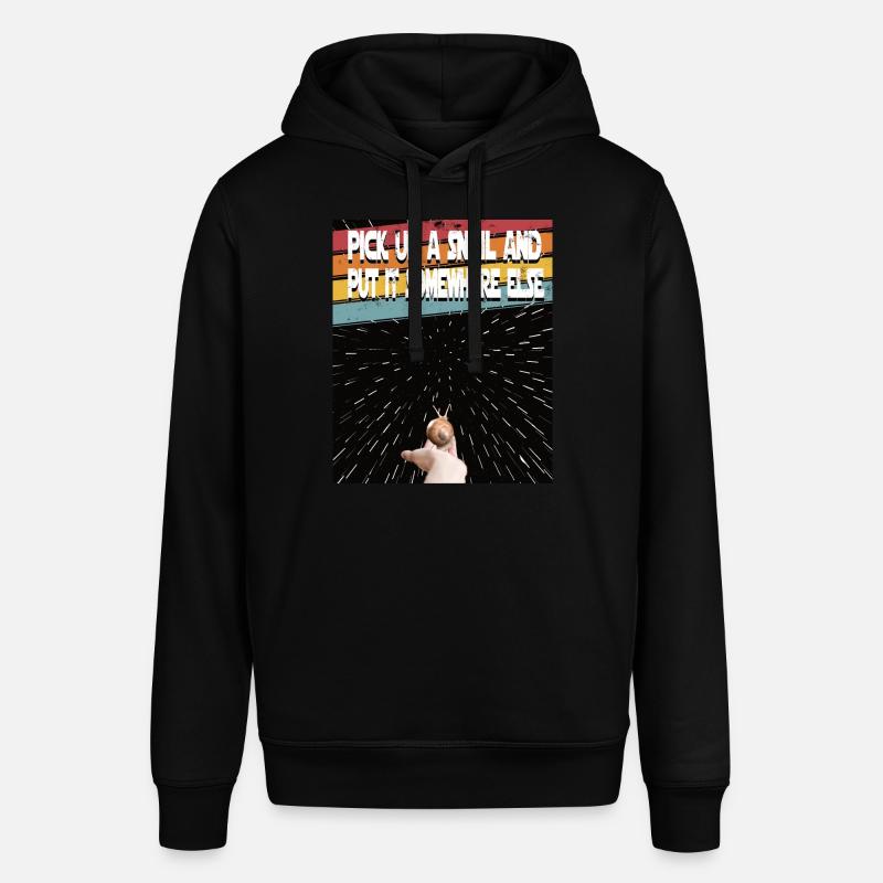 Escargot spatial Escargot spatial Rétro - Sweat à capuche SOUNDER Stanley/Stella Unisexe - noir