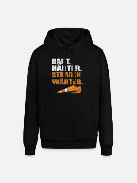 Hart Härter Straßenwärter | Road construction - Stanley/Stella SOUNDER Unisex Hoodie - black