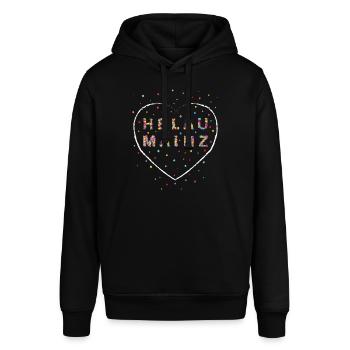 Helau Mainz Karneval Fasching Konfetti Fasnacht - Stanley/Stella Unisex Hoodie SOUNDER - Schwarz - Vorne - Alina (178cm) & Michal (187cm)