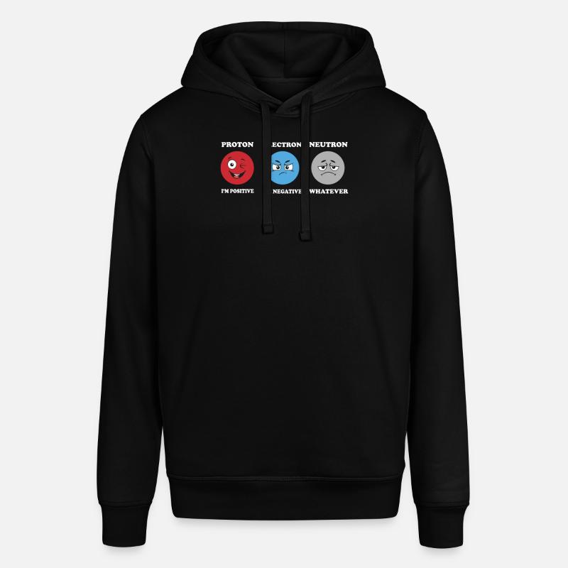 Protonelektronen -Neutron -Witze Science Physics - Stanley/Stella Unisex Hoodie SOUNDER - Schwarz