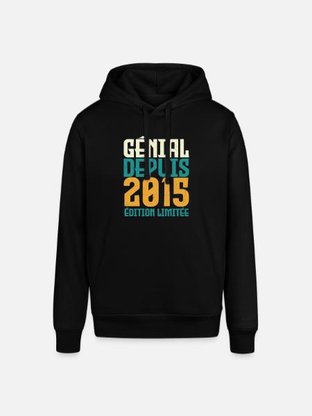 Génial depuis 2015 - Sweat à capuche SOUNDER Stanley/Stella Unisexe - noir
