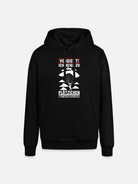 Fallschirmspringer Fallschirmsprung - Stanley/Stella Unisex Hoodie SOUNDER - Schwarz