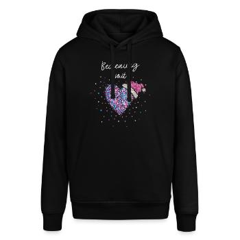 Bedienung Mit Herz Kellnerin Weihnachten Christmas - Stanley/Stella Unisex Hoodie SOUNDER - Schwarz - Vorne - Alina (178cm) & Michal (187cm)