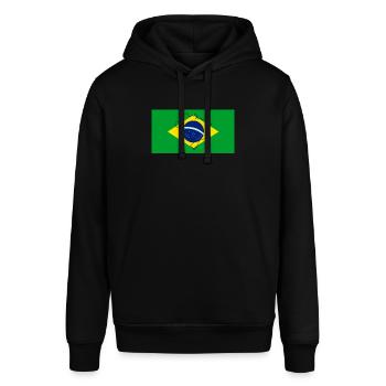 Brazil Flag - Stanley/Stella SOUNDER Unisex Hoodie - black - Front - Alina (178cm) & Michal (187cm)