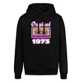 1973 Année de construction Année de naissance - Sweat à capuche SOUNDER Stanley/Stella Unisexe - noir - Devant - Alina (178cm) & Michal (187cm)