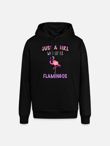 Flamingo Animal Pink - Stanley/Stella SOUNDER Unisex Hoodie - black