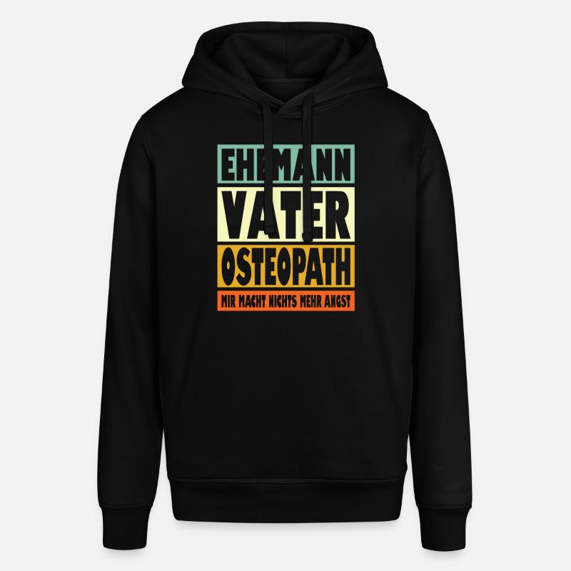 Osteopath Vater Ehemann Held - Stanley/Stella Unisex Hoodie SOUNDER - Schwarz