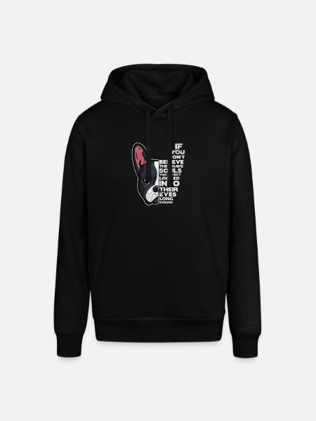 Boston Terrier - Stanley/Stella Unisex Hoodie SOUNDER - Schwarz