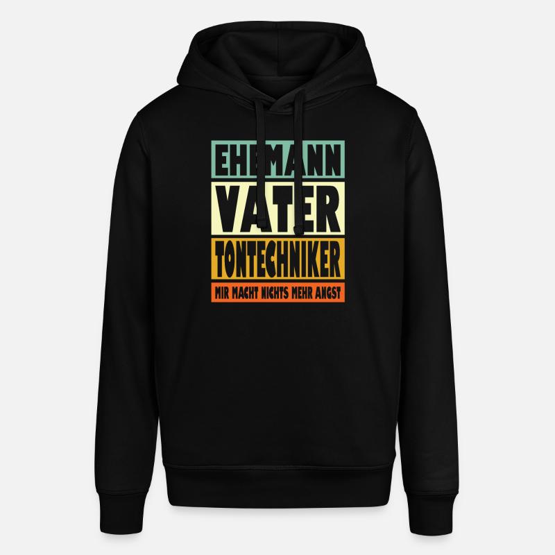 Tontechniker Vater Ehemann Held - Stanley/Stella Unisex Hoodie SOUNDER - Schwarz
