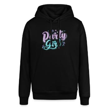 Party Girl Feiern tanzen Musik Freunde - Stanley/Stella Unisex Hoodie SOUNDER - Schwarz - Vorne - Alina (178cm) & Michal (187cm)