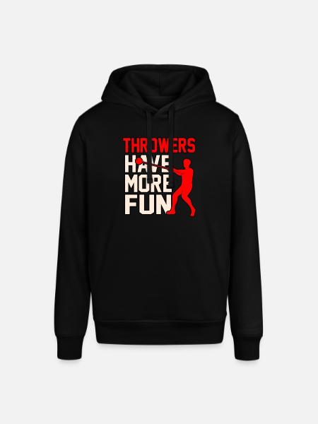 Throwing is more fun - Stanley/Stella SOUNDER Unisex Hoodie - black