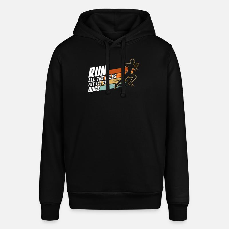 Läuferin Marathon Hundemutter Hunde Mutter - Stanley/Stella Unisex Hoodie SOUNDER - Schwarz