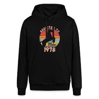 Birthday Horses Riding November 1978 - Stanley/Stella SOUNDER Unisex Hoodie - black - Front - Alina (178cm) & Michal (187cm)