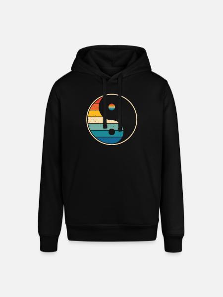 Meditation Retro - Stanley/Stella SOUNDER Unisex Hoodie - black