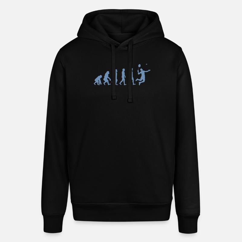 Badminton Evolution Geschenk - Stanley/Stella Unisex Hoodie SOUNDER - Schwarz