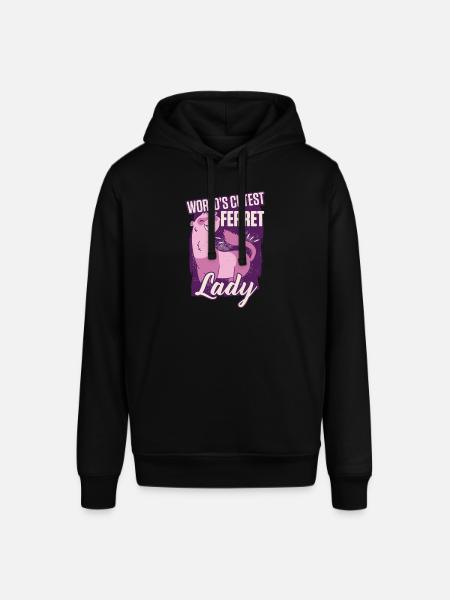 Ferret Weasel Pet Ghost Whisperer - Stanley/Stella SOUNDER Unisex Hoodie - black