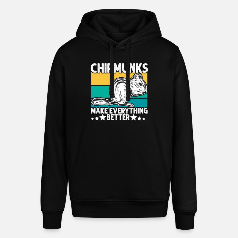 Cadeau de rongeur chipmunk - Sweat à capuche SOUNDER Stanley/Stella Unisexe - noir