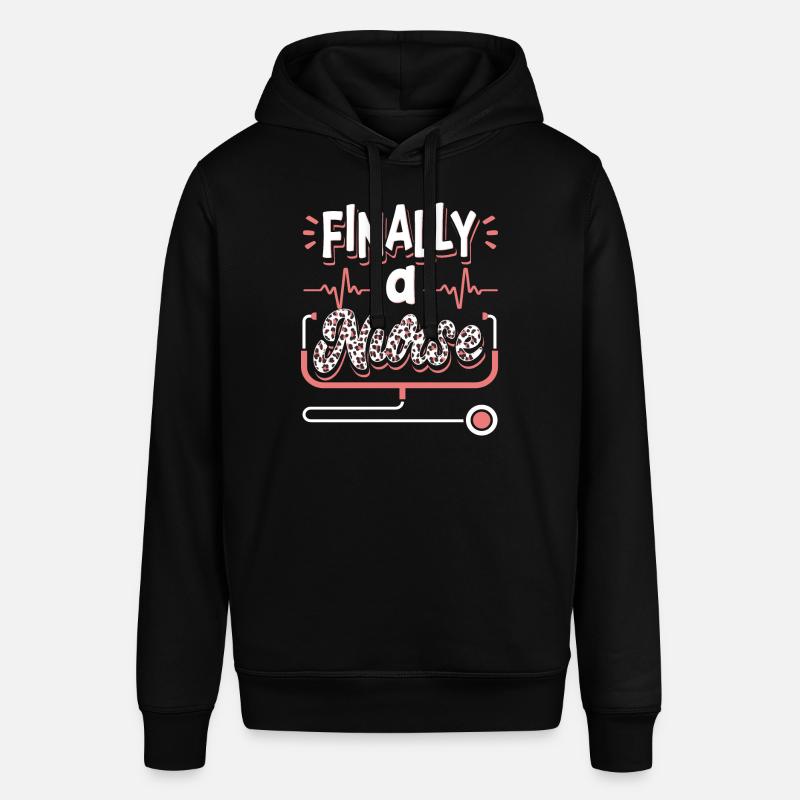 Endlich Eine Krankenschwester Krankenpflegeschule - Stanley/Stella Unisex Hoodie SOUNDER - Schwarz