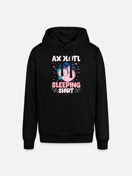 Axolotls er mit åndedyr Axolotl sovende - Stanley/Stella SOUNDER unisex hoodie - sort