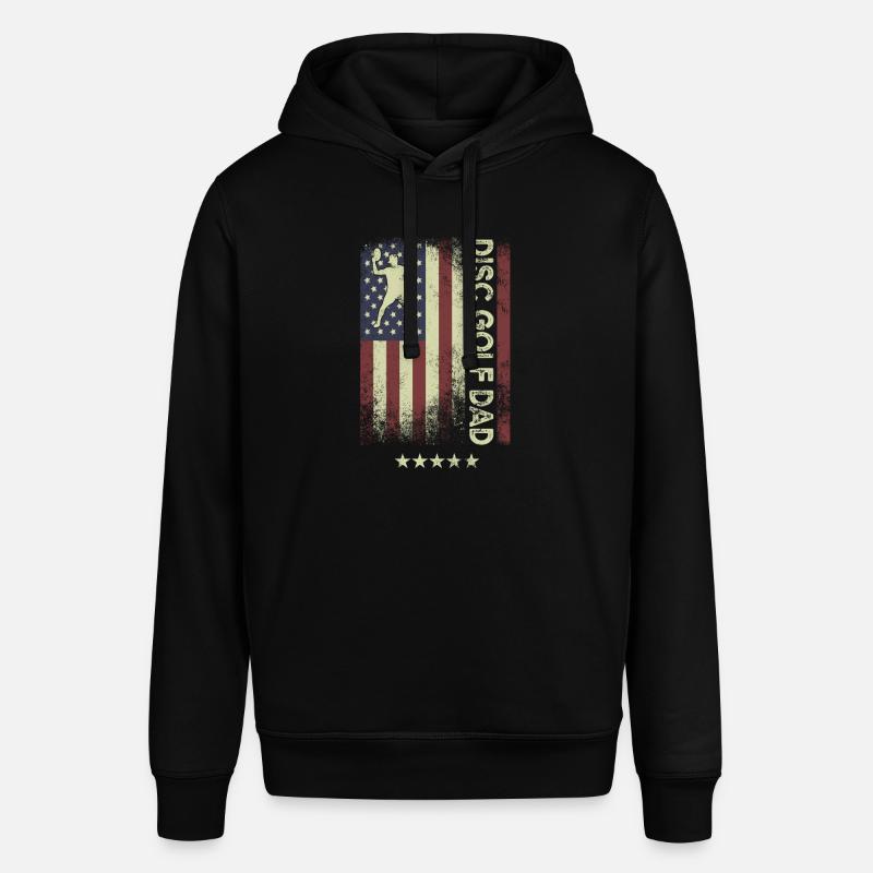 Drapeau américain - Disc Golf Dad - Sweat à capuche SOUNDER Stanley/Stella Unisexe - noir