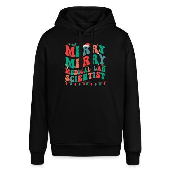 Scientifique de laboratoire médical Noël Laboratoire médical Noël - Sweat à capuche SOUNDER Stanley/Stella Unisexe - noir - Devant - Alina (178cm) & Michal (187cm)
