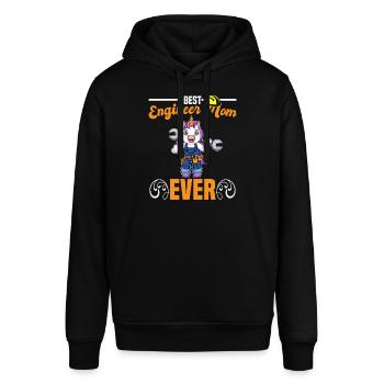 Best Engineer Mom Ever Construction Worker Mommy - Stanley/Stella SOUNDER Unisex Hoodie - black - Front - Alina (178cm) & Michal (187cm)