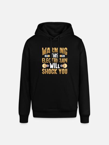 Electrician Electrical Engineer Lineman Electrical - Stanley/Stella SOUNDER Unisex Hoodie - black