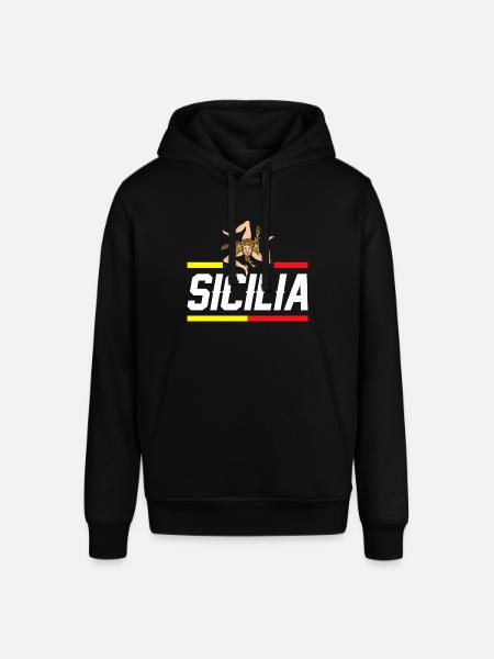 Sicily flag Sicily Palermo Italy - Stanley/Stella SOUNDER Unisex Hoodie - black