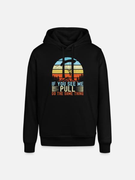 Parachute Parachutist - Stanley/Stella SOUNDER Unisex Hoodie - black