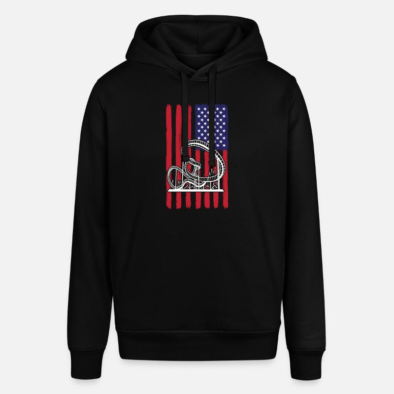 USA Roller Coaster Design - Sweat à capuche SOUNDER Stanley/Stella Unisexe - noir