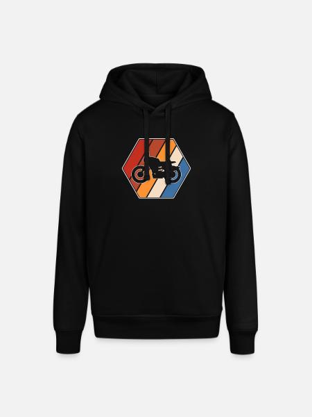 Motorcycle retro - Stanley/Stella SOUNDER Unisex Hoodie - black