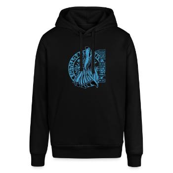 Valhalla Wolf Odin Runen Nordischer Kompass - Stanley/Stella Unisex Hoodie SOUNDER - Schwarz - Vorne - Alina (178cm) & Michal (187cm)