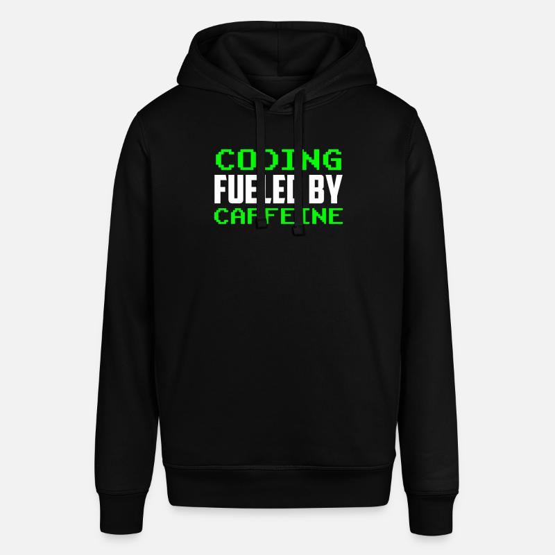 Programming powered by caffeine code - Stanley/Stella SOUNDER Unisex Hoodie - black