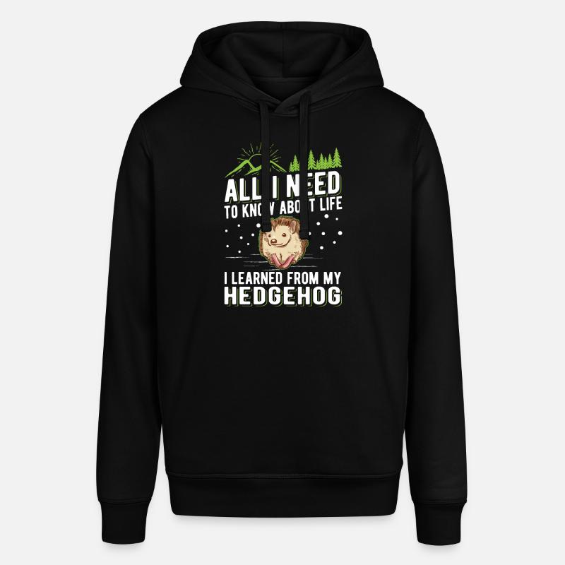Igel Geschenk Stacheligel - Stanley/Stella Unisex Hoodie SOUNDER - Schwarz
