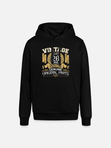 Jahrgang 26 Jahre - Geburtstagsgeschenk 26 Jahre - Stanley/Stella Unisex Hoodie SOUNDER - Schwarz
