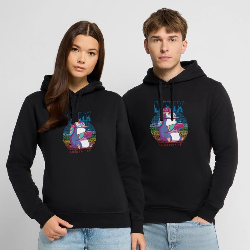 Linux Gamer Sudo Root Geek Admin Penguin Nerd Prog Sweat à capuche SOUNDER Stanley/Stella Unisexe