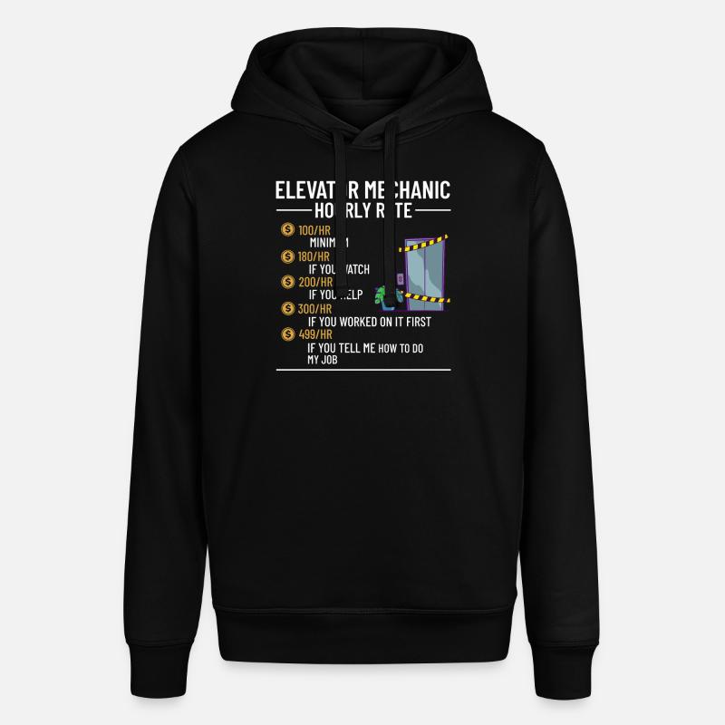 Technicien d’ascenseur Élévateur élévateur - Sweat à capuche SOUNDER Stanley/Stella Unisexe - noir