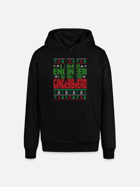 Engineer Christmas Saying - Stanley/Stella SOUNDER Unisex Hoodie - black