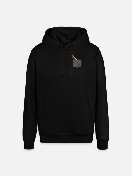 Poche trompettiste - Sweat à capuche SOUNDER Stanley/Stella Unisexe - noir