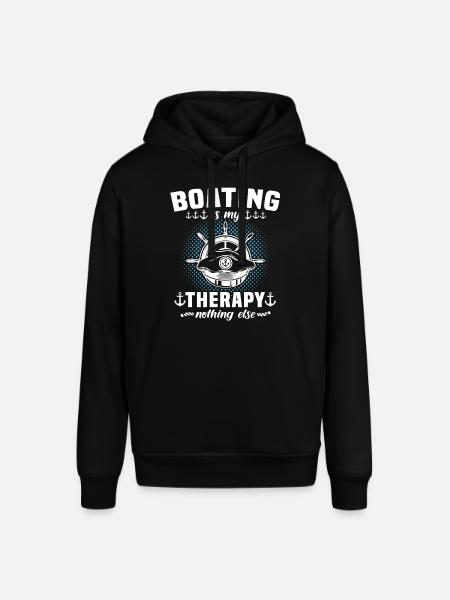 Captain Boating Therapy - Stanley/Stella SOUNDER Unisex Hoodie - black
