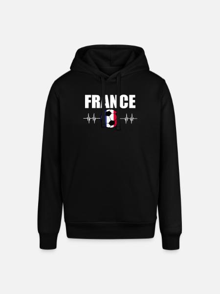 Frankreich Fußball - Stanley/Stella Unisex Hoodie SOUNDER - Schwarz