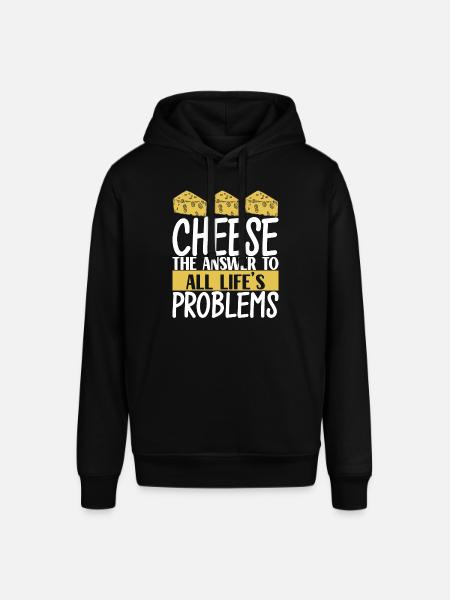Cheese lovers Gouda cheese - Stanley/Stella SOUNDER Unisex Hoodie - black