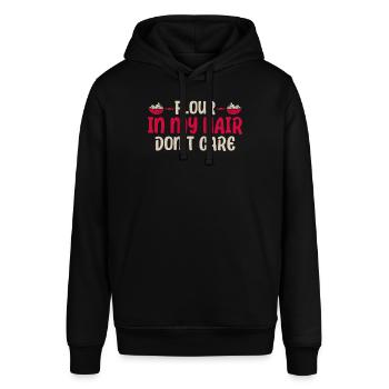 Bread Baking Gift Bakery Quote Baker - Stanley/Stella SOUNDER Unisex Hoodie - black - Front - Alina (178cm) & Michal (187cm)