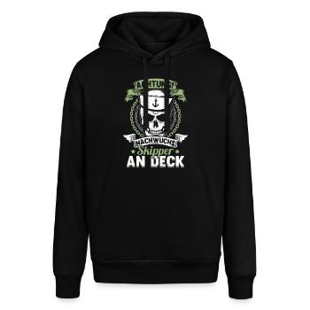 Nachwuchs Skipper segelschule Ostsee Helgoland - Stanley/Stella Unisex Hoodie SOUNDER - Schwarz - Vorne - Alina (178cm) & Michal (187cm)