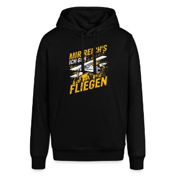 Helikopter Hubschrauber Spruch Abheben Flugzeug He - Stanley/Stella Unisex Hoodie SOUNDER - Schwarz - Vorne - Alina (178cm) & Michal (187cm)