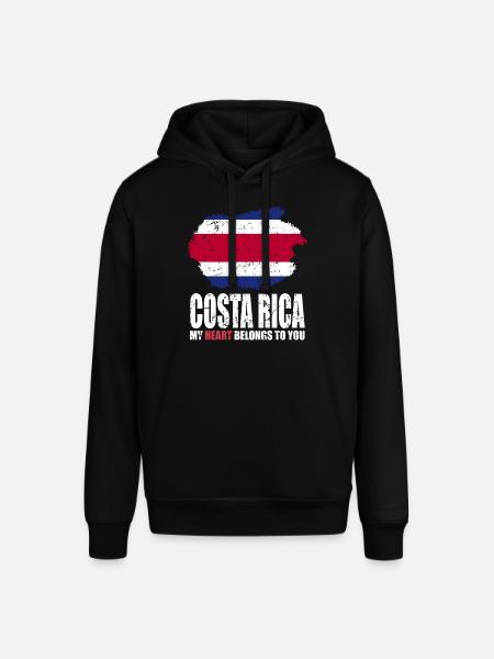 Costa Rica Flag - Stanley/Stella SOUNDER Unisex Hoodie - black