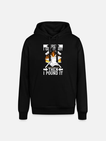 Blacksmith Forging Anvil - Stanley/Stella SOUNDER Unisex Hoodie - black
