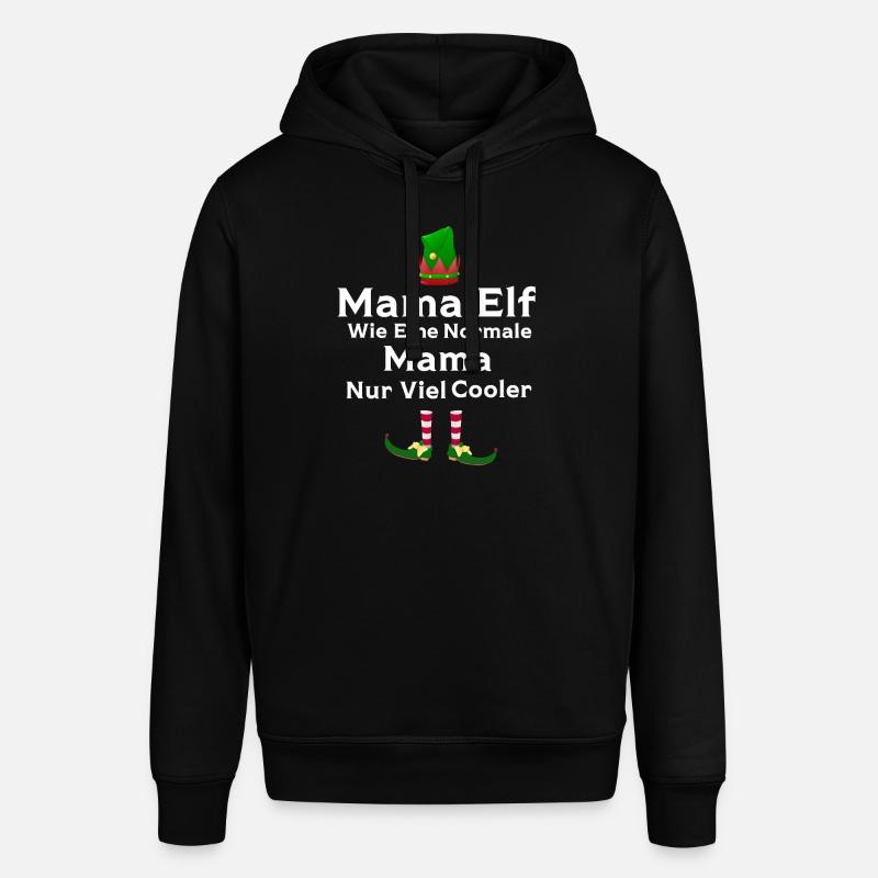 Mutter Elfe Mama Elf Geschenk - Stanley/Stella Unisex Hoodie SOUNDER - Schwarz