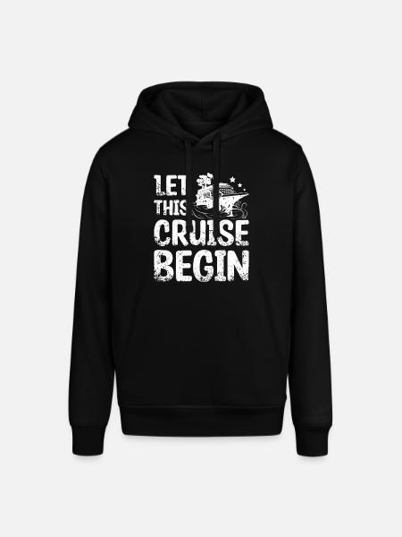 Familiepar lod dette krydstogt begynde - Stanley/Stella SOUNDER unisex hoodie - sort